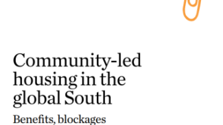 Cover page of Community-led housing report